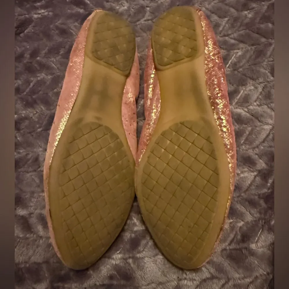 White Mountain Dusty Pink Jewel Embellished Flats